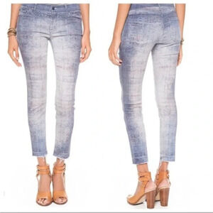 Mother The Looker Ankle Fray Relax Awhile 25 Blue Burnout Skinny Jeans Kilim